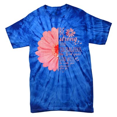 Christian Bible Verse Joshua 19 Flower Tie-Dye T-Shirt