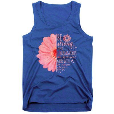 Christian Bible Verse Joshua 19 Flower Tank Top