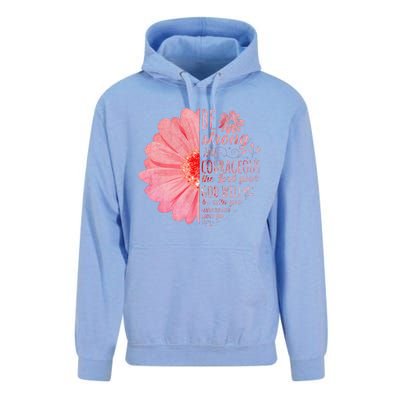 Christian Bible Verse Joshua 19 Flower Unisex Surf Hoodie