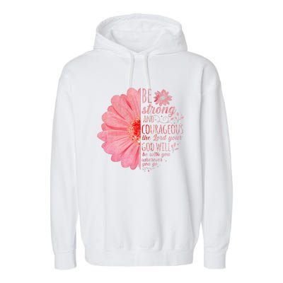 Christian Bible Verse Joshua 19 Flower Garment-Dyed Fleece Hoodie