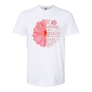 Christian Bible Verse Joshua 19 Flower Softstyle CVC T-Shirt