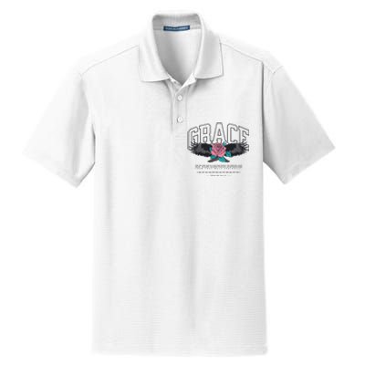 Christian Bible Verse Dry Zone Grid Polo