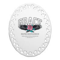 Christian Bible Verse Ceramic Oval Ornament