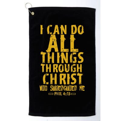 Christian Bible Verse Quote Jesus Christ Philippians 413 Golf Towel