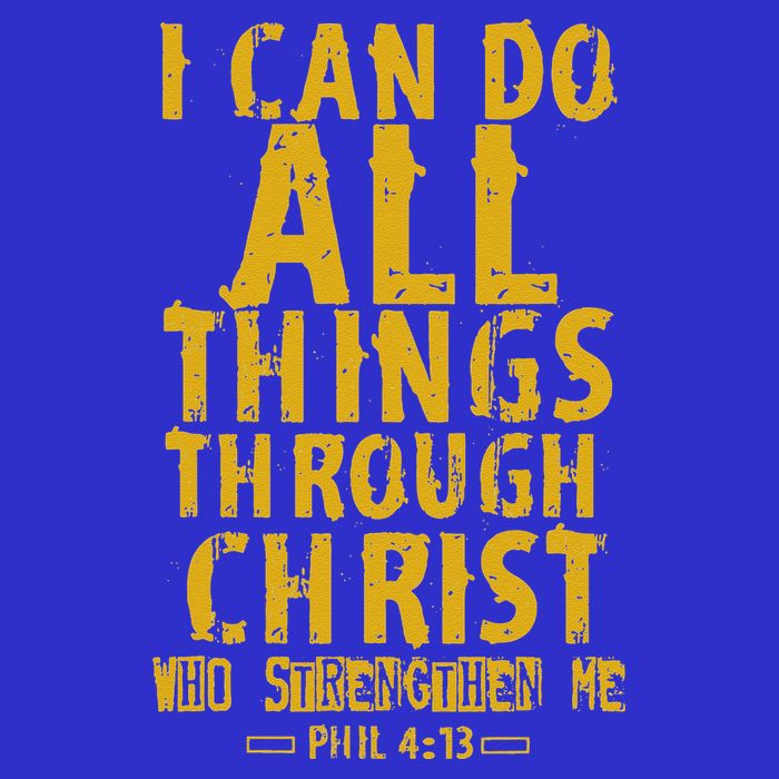 Christian Bible Verse Quote Jesus Christ Philippians 413 Tall T-Shirt