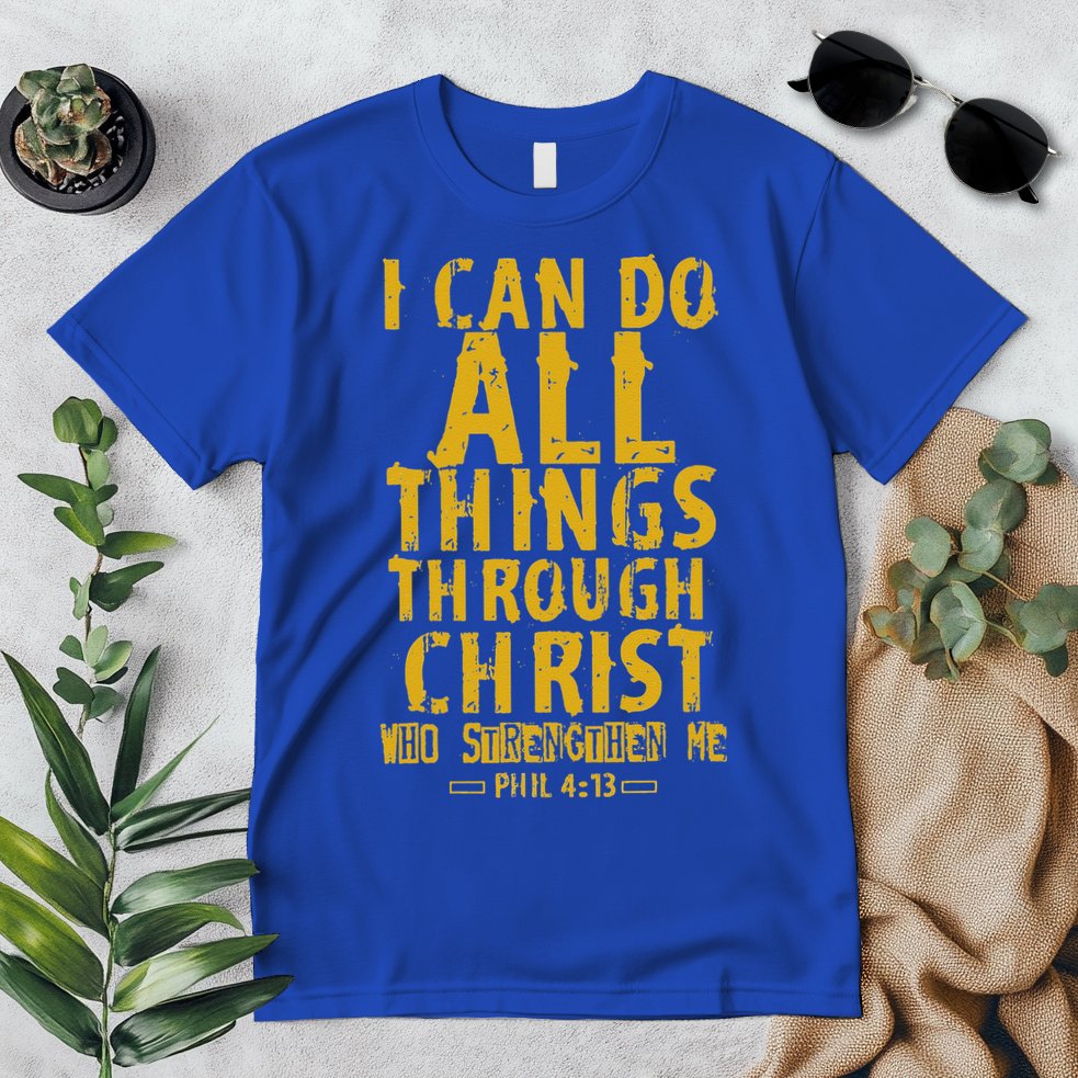 Christian Bible Verse Quote Jesus Christ Philippians 413 Premium T-Shirt