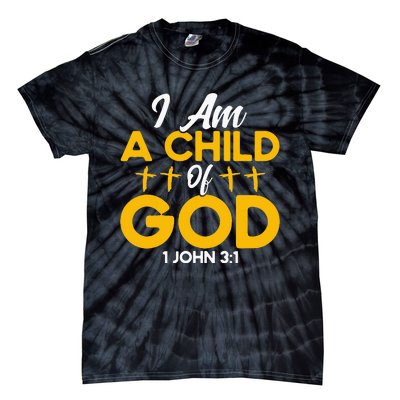 Christian Bible Verse John 31 Child Of God Cross Tie-Dye T-Shirt