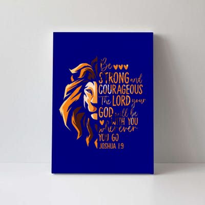 Christian Bible Verse Joshua 19 Lion Canvas