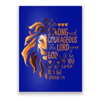 Christian Bible Verse Joshua 19 Lion Poster