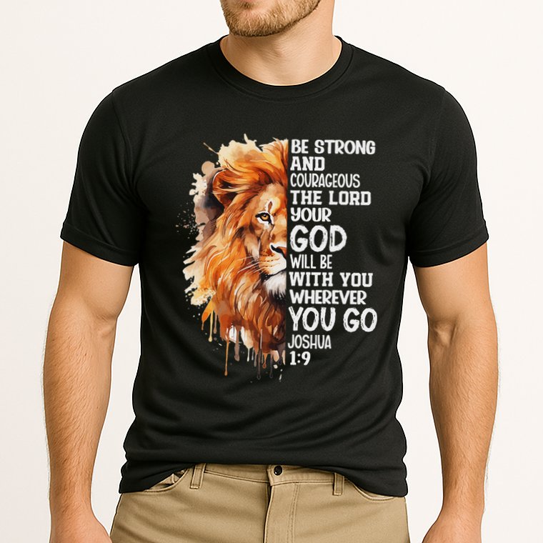 Christian Bible Verse Lion Of Judah Jesus God Cooling Performance Crew T-Shirt