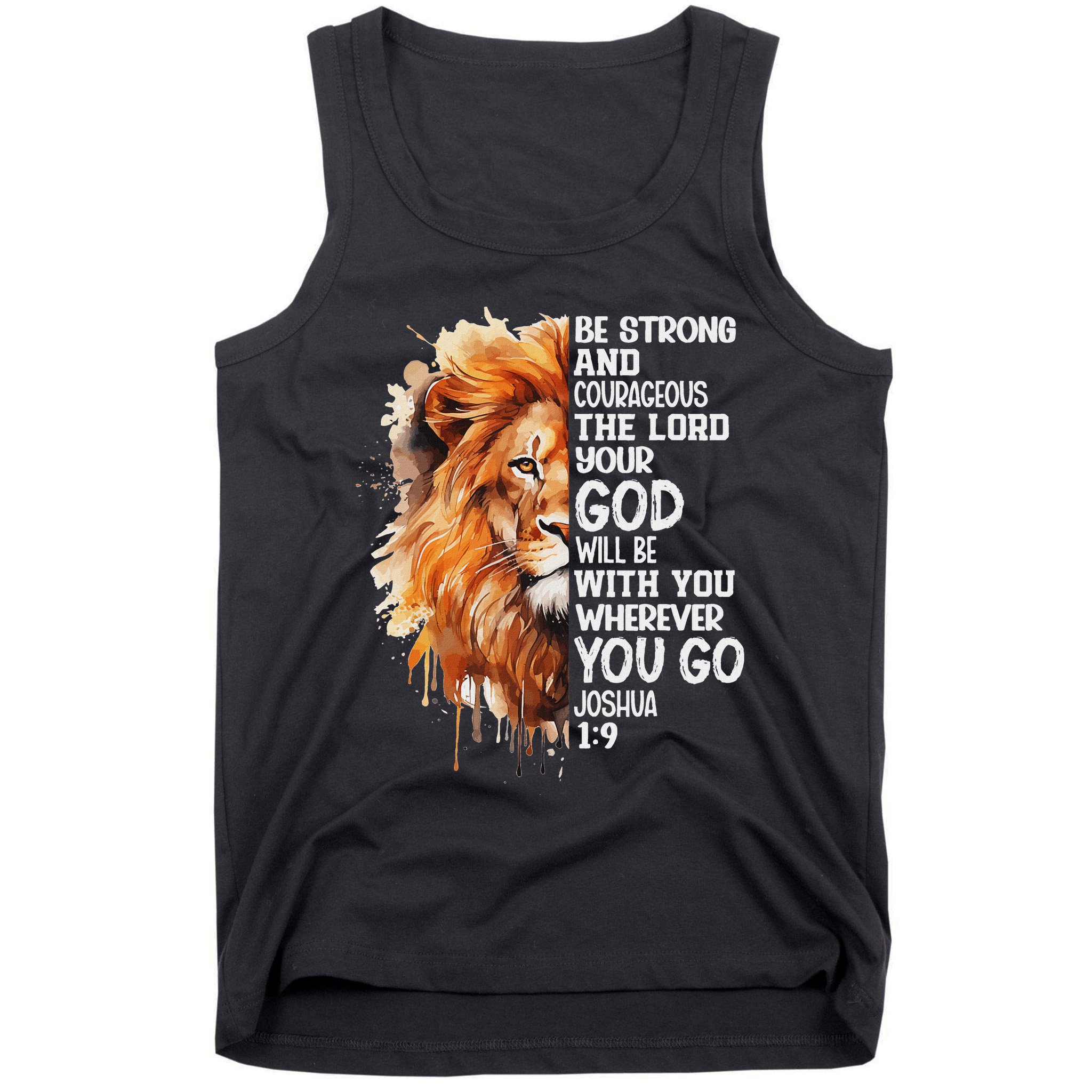 Christian Bible Verse Lion Of Judah Jesus God Tank Top