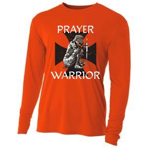 Christian Bible Verse Religious Funny Gift Prayer Warrior Cool Gift Cooling Performance Long Sleeve Crew