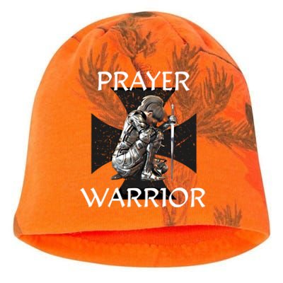 Christian Bible Verse Religious Funny Gift Prayer Warrior Cool Gift Kati - Camo Knit Beanie