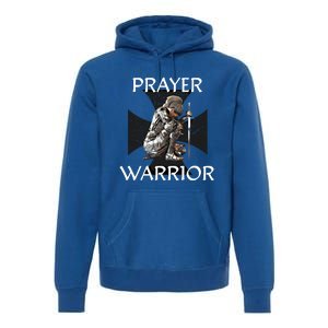 Christian Bible Verse Religious Funny Gift Prayer Warrior Cool Gift Premium Hoodie