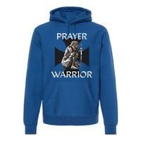 Christian Bible Verse Religious Funny Gift Prayer Warrior Cool Gift Premium Hoodie