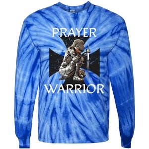 Christian Bible Verse Religious Funny Gift Prayer Warrior Cool Gift Tie-Dye Long Sleeve Shirt