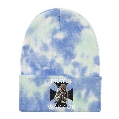 Christian Bible Verse Religious Funny Gift Prayer Warrior Cool Gift Tie Dye 12in Knit Beanie