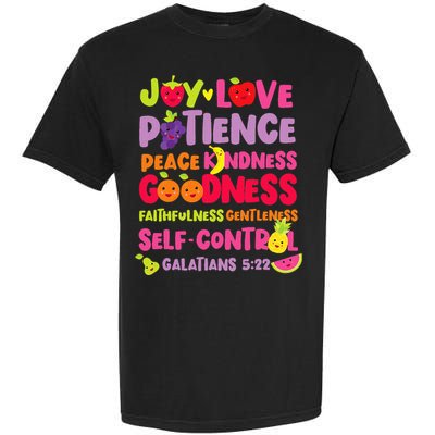 Christian Bible Verse Fruit Of The Spirit Galatians 522 Garment-Dyed Heavyweight T-Shirt