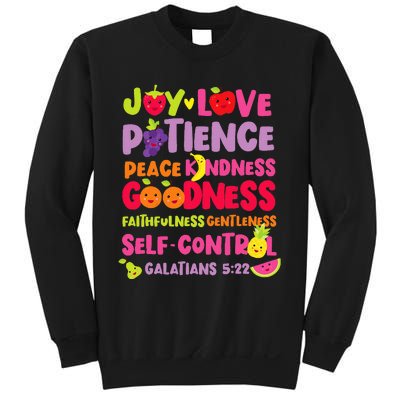 Christian Bible Verse Fruit Of The Spirit Galatians 522 Sweatshirt