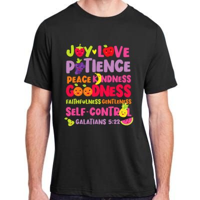 Christian Bible Verse Fruit Of The Spirit Galatians 522 Adult ChromaSoft Performance T-Shirt