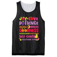 Christian Bible Verse Fruit Of The Spirit Galatians 522 Mesh Reversible Basketball Jersey Tank