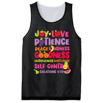 Christian Bible Verse Fruit Of The Spirit Galatians 522 Mesh Reversible Basketball Jersey Tank