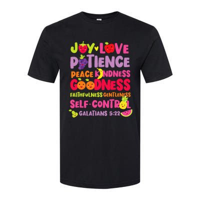 Christian Bible Verse Fruit Of The Spirit Galatians 522 Softstyle CVC T-Shirt