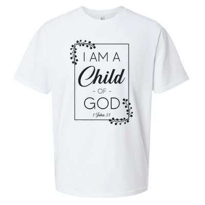 Christian Bible Verse I Am A Child Of God 1 John 31 Sueded Cloud Jersey T-Shirt