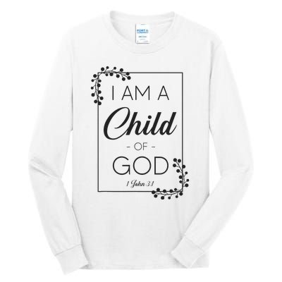 Christian Bible Verse I Am A Child Of God 1 John 31 Tall Long Sleeve T-Shirt