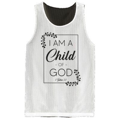 Christian Bible Verse I Am A Child Of God 1 John 31 Mesh Reversible Basketball Jersey Tank