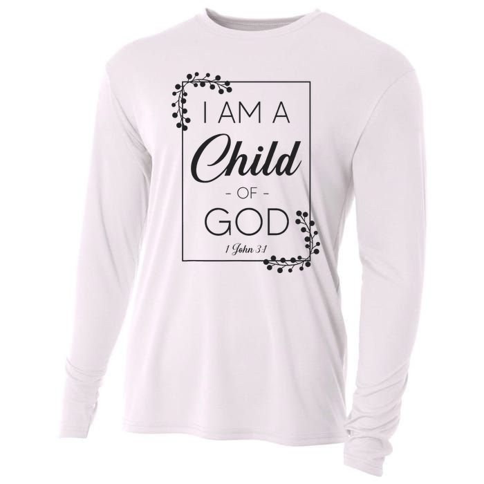 Christian Bible Verse I Am A Child Of God 1 John 31 Cooling Performance Long Sleeve Crew