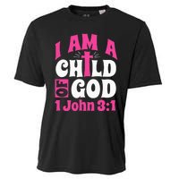 Christian Bible Verse I Am A Child Of God 1 John 31 Cross Cooling Performance Crew T-Shirt