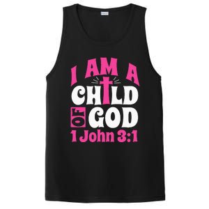 Christian Bible Verse I Am A Child Of God 1 John 31 Cross PosiCharge Competitor Tank