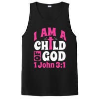 Christian Bible Verse I Am A Child Of God 1 John 31 Cross PosiCharge Competitor Tank