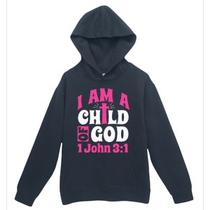 Christian Bible Verse I Am A Child Of God 1 John 31 Cross Urban Pullover Hoodie