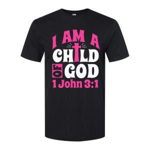 Christian Bible Verse I Am A Child Of God 1 John 31 Cross Softstyle CVC T-Shirt