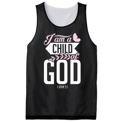 Christian Bible Verse I Am A Child Of God 1 John 31 Mesh Reversible Basketball Jersey Tank