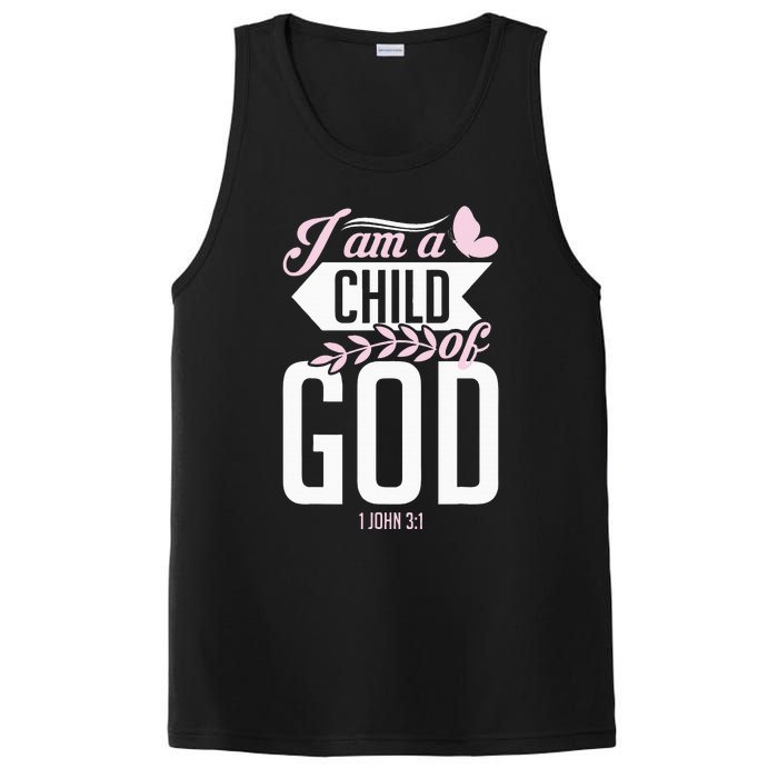 Christian Bible Verse I Am A Child Of God 1 John 31 PosiCharge Competitor Tank