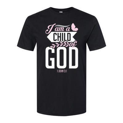 Christian Bible Verse I Am A Child Of God 1 John 31 Softstyle® CVC T-Shirt