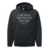 Christian Bible Verse Performance Fleece Hoodie