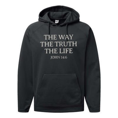 Christian Bible Verse Performance Fleece Hoodie