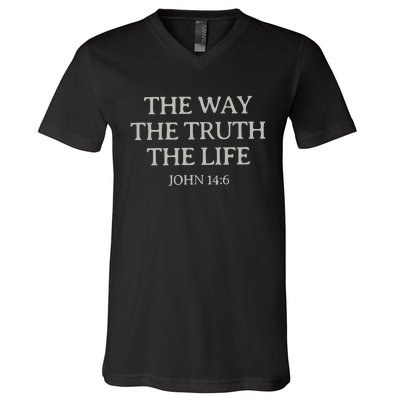 Christian Bible Verse V-Neck T-Shirt