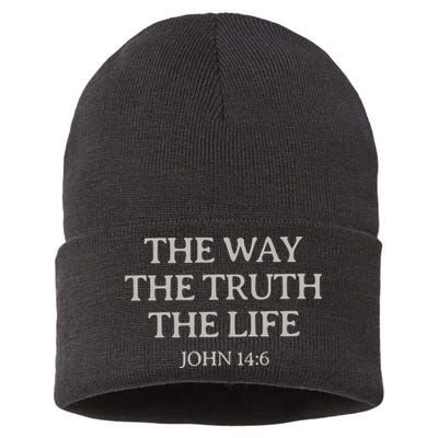 Christian Bible Verse Sustainable Knit Beanie