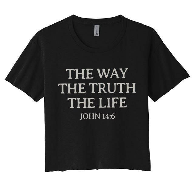 Christian Bible Verse Women's Crop Top Tee