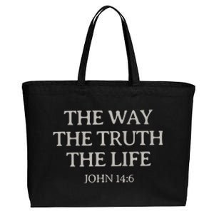 Christian Bible Verse Cotton Canvas Jumbo Tote