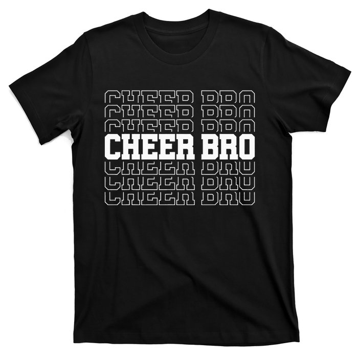 Cheer Bro Vintage Retro Brother Cheerleader Squad T-Shirt