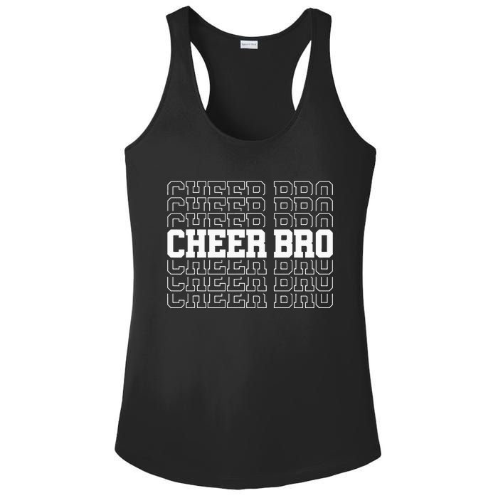 Cheer Bro Vintage Retro Brother Cheerleader Squad Ladies PosiCharge Competitor Racerback Tank