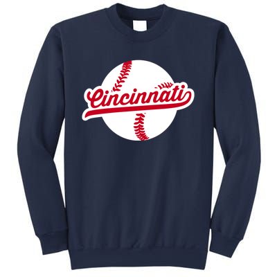 Cincinnati Baseball Vintage Ohio Pride Love City Red Sweatshirt