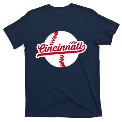 Cincinnati Baseball Vintage Ohio Pride Love City Red T-Shirt