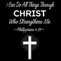 Christian  Bible Verse Jesus I Can Do All Things Christ Cooling Performance Crew T-Shirt